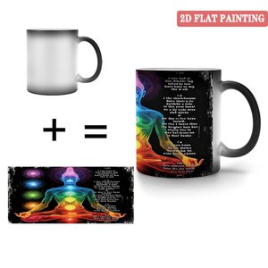 Blank Sublimation Mug Frosted Black 11oz <b>Ceramic</b> Heat Activated <b>Cup</b> For Custom Design Printing - Product Image 3
