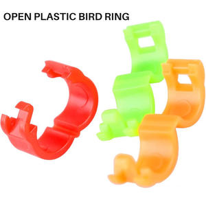 Kleurrijke 2,7 mm 3 mm 4 mm 4,5 mm 5 mm plastic open clip vogelbeenring papegaai vogelring band - Product Image 1