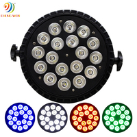 18x10 Watt Professional DJ Wash 18x10 W RGBW 4IN1 QUAD LED Flat Slim Par 64