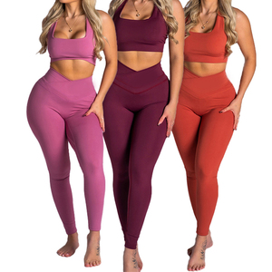 Oem cintura alta gimnasio Fitness desgaste Rosa logotipo personalizado compresión entrenamiento medias más tamaño Yoga pantalones Leggings para <span class=keywords><strong>mujer</strong></span> - Product Image 1