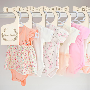 Organizzatore di vestiti in legno divisore di stoffa per bambini pietra miliare mensile di abbigliamento per ragazzi e ragazze - Product Image 4