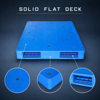 Palette Euro double face en HDPE, grille réversible, empilable, storable, entrée 4 directions, pour entrepôt, logistique, stockage, personnalisable