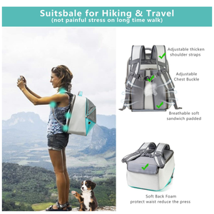 Mochila Extensible para Gatos, Gran Capacidad, Tela Oxford, Doble Uso, para Perros y Gatos, Bolsa de Transporte - Product Image 6