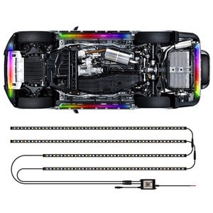 สีในฝันแถบไฟนีออน LED มีความยืดหยุ่นแอป RGB และรีโมทคอนโทรลไฟข้างใต้ลำตัวสำหรับรถยนต์อุปกรณ์เสริมไฟรถยนต์ - Product Image 1