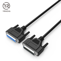 Cable Serial RS232 DB25 al por Mayor para Impresora CNC Industrial PLC, Cable de Señal Blindado Anti-interferencias D-sub de 25 Pines