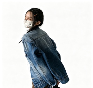 Cappotto in Denim Retrò da Donna per Primavera, Stile Coreano con Colletto, Giacca Larga e Casual Effetto Lavato, Abbigliamento Femminile alla Moda - Product Image 6