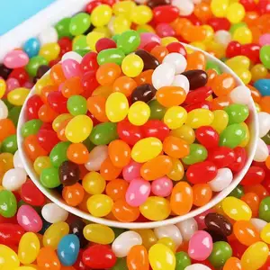 Nhà sản xuất OEM túi gói kỳ lạ đồ ăn nhẹ bán buôn kẹo đầy màu sắc Kẹo Kẹo Jelly đậu