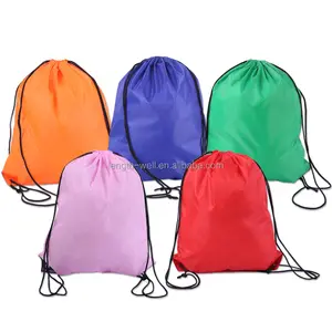 Nhà Máy Gốc Giá Cả Cạnh Tranh Polyester 210D/420D Không Thấm Nước Biểu Tượng Tùy Chỉnh Đay Dây Rút Túi