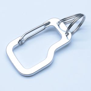 Mousqueton de porte à fil plat avec 2 porte-clés de 2.5mm pour les événements promotionnels et les cadeaux - Product Image 5