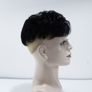 Vente en gros de haute qualité <span class=keywords><strong>perruque</strong></span> de cheveux humains casquette <span class=keywords><strong>chauve</strong></span> topper court élégant postiche naturel <span class=keywords><strong>perruque</strong></span> pour hommes Extensions de cheveux - Product Image 3