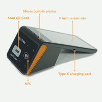 GOODCOM, tableta portátil Android POS de 8 pulgadas, impresora integrada de 80mm con terminal de pago de código de escaneo, aplicación LOYVERSE