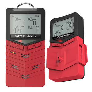 Détecteur de gaz Safegas 6-en-1 (O2/H2S/CO/LEL/CO2) / WiFi IP66/IP68 Haute Précision Rouge Portable Léger pour Usage Industriel - Product Image 2