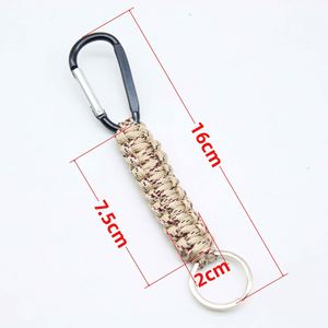 Llavero de Paracord con Mosquetón, Resistente y Trenzado, para Llaves, Camping, Senderismo, Uso al Aire Libre, Envío Inmediato - Product Image 2