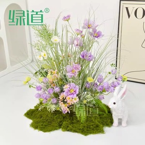 Flores Artificiales de Amapola Verde Dao de 90 cm, Decoración Realista para Interiores, para Restaurantes y Hogares - Product Image 1