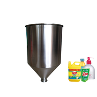 Trémie de stockage: trémie en acier inoxydable 304, cylindre liquide de pâte, accessoires de machine de remplissage, seau matériel de goutte