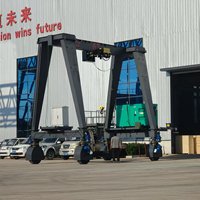 Grue portique sur pneus (RTG) robuste pour la manutention de conteneurs en entrepôt