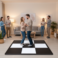 Nouvelle Arrivée 2025 – Revêtement de Sol Vinyle Antidérapant Noir et Blanc Effet Damier pour Salles de Danse et Salles d'Exposition Automobiles (Usage Intérieur)