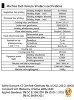 Machine de rectification sans centre automatique haute vitesse Xieli, pour diamètres de 0,6 à 60 mm, haute précision 0,002 mm, acier inoxydable