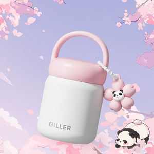 E-commerce serie calda rosa Panda bottiglia di acqua in acciaio inossidabile bottiglia isolata libera Logo personalizzato - Product Image 2