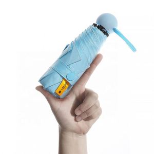 Paraguas de Bolsillo Plegable Manual Ultraligero y Portátil de 5 Pliegues y 8 Varillas con Protección UV, Colorido, con Logotipo Personalizado para Adultos - Product Image 2