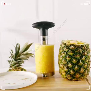 En gros LMK037 Éplucheur d'ananas manuel en acier inoxydable pour cuisine, couteau à éplucher, trancheuse, machine à couper, dénoyauteur - Product Image 1