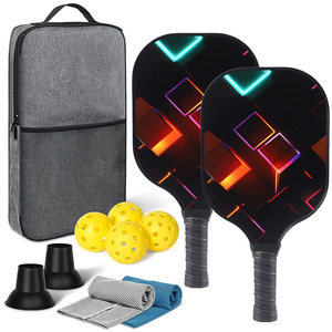 Palas de Pickleball de Fibra de Vidrio 40x20cm Aprobadas por la USAPA con Pelotas y Bolsa de Transporte - Product Image 2