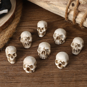 Figura de Calavera en Miniatura de Resina, Decoración de Halloween, Temática de Terror, Manualidades para Escritorio, Regalo - Product Image 2