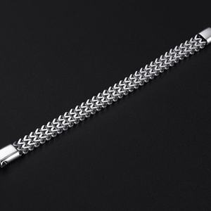 Pulsera de Acero Inoxidable Sólido Silver Lightning para Hombre, Joyería de Moda - Product Image 4