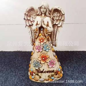 Estatua de Ángel Solar de 25 cm con Luz LED para Jardín, Decoración de Bienvenida para Exteriores, Resistente al Agua, Autoportante - Product Image 5