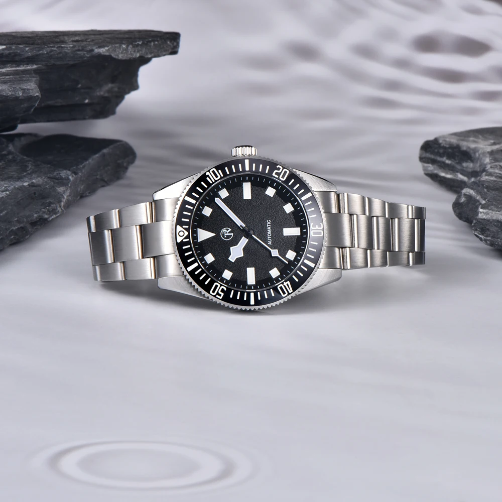 Rollstimi 2025 jam tangan mewah pria, jam tangan selam otomatis mekanis  7910 m tahan air keramik Bezel AR safir 100