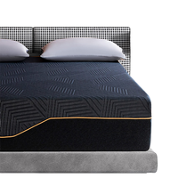 Matelas en mousse avec housse en tissu tricoté texturé, écologique, durable, fermeté moyenne, épaisseur personnalisable pour lit