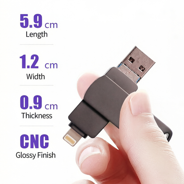 Ultra USB 3.0 Pendrive 16GB Promotion Gift OTG USB 1TB Flash Drive Suitable for Type-C Android Lightning Interface