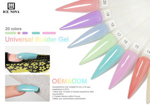 Bottiglia di ghiaccio NOVA Gel costruttore universale 20 colori veloce costruttore Gel estensione unghie auto livellamento costruttore OEM personalizzato - Product Image 4