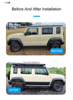 AOLIE Nuevo JB74 Jimny Embellecedor de Ventana de Acrílico, Pieza de Repuesto para Visores de Ventana Suzuki Jimny, Protectores de Lluvia