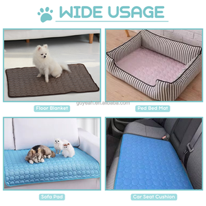 Hot Selling Summer Breathable Cat <strong>Dog</strong> <strong>Cooling</strong> Mat Washable Ice Silk Pet Sleeping <strong>Pads</strong> - Product Image 4