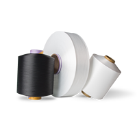 150d 48f avec 40d spandex fil recouvert d'air 100% polyester spandex fil recouvert pour la fabrication de chaussettes et de denim