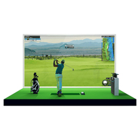 Simulateur de tennis de haute qualité, nouveau simulateur de golf AR intérieur, populaire auprès des entreprises et des centres d'entraînement de golf