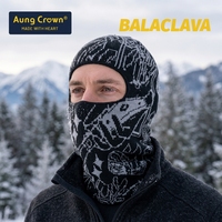 Bonnet tricoté tendance en gros, masque de ski intégral à deux trous pour adulte, cagoule personnalisée avec logo sur mesure