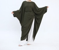 Fabricant de vêtements, fournisseur en gros, commandes en gros, robes décontractées grandes tailles à manches chauve-souris et à cordon de serrage