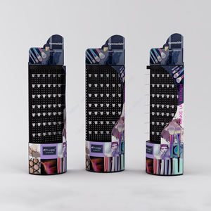 Support d'affichage cosmétique en carton personnalisé pour la vente au détail de parfums, de rouges à lèvres, de cils, support de sol en métal, organisateur de maquillage en carton ondulé - Product Image 6