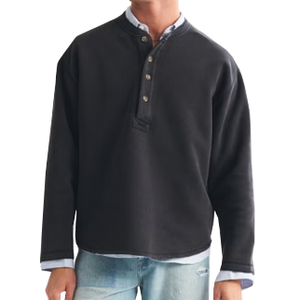 เสื้อฮู้ดดี้ผู้ชายแบบสองชิ้น คอปกติดกระดุม แขนยาว คุณภาพสูง - Product Image 3