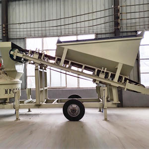 Planta Mezcladora de Concreto Portátil Mini, Estación de Dosificación Móvil con PLC y Motor, Marca ZLIN, Línea de Producción Pequeña - Product Image 5