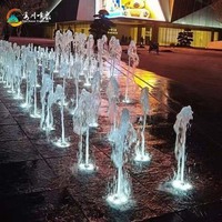 Fontaine musicale à LED personnalisée, spectacle aquatique intérieur et extérieur pour jardin et place publique