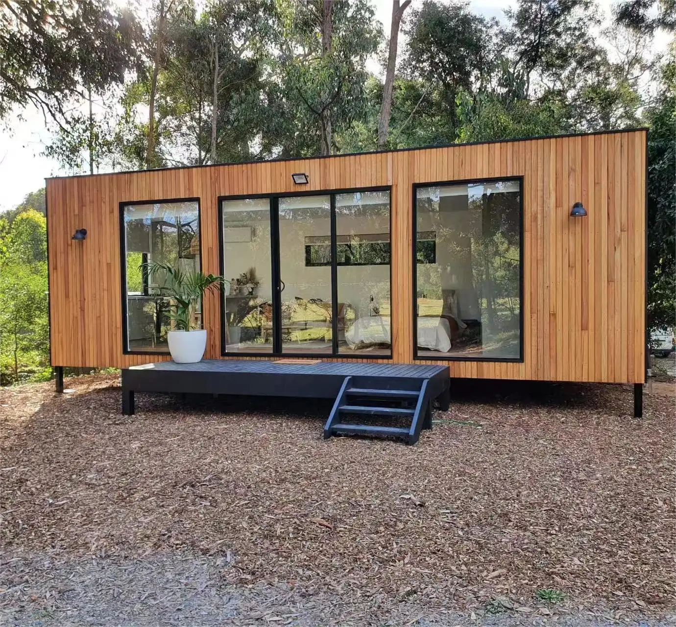 Casas pré-fabricadas de contêineres pré-fabricados, edifícios pré-fabricados, vilas, cápsulas de escritório, móveis rolantes, pequenas casas dobráveis de luxo à venda