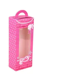 定制粉色女孩派对宠爱盒粉色娃娃收纳盒粉色礼物糖果礼物盒派对装饰品生日