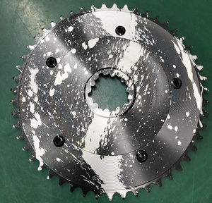 Plato de cadena redondo estrecho y ancho 144BCD <span class=keywords><strong>51T</strong></span> 7075-T6 CNC para carretera/gravel 1X Anticaída <span class=keywords><strong>11</strong></span>-12 velocidades - Product Image 2