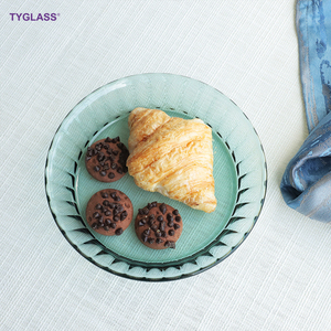 Custom Nordic High Foot Fruit Plate Eco-friendly Borosilicate Glass Coffee Table <strong>Tray</strong> for Soft Decorations <strong>Candy</strong> Snacks Display - Product Image 6