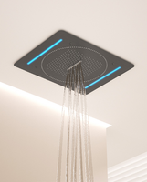 ENQUÊTE 2025 Nouvel ensemble de douche de plafond dissimulé à 6 fonctions avec lumière LED Robinet cascade de massage pluie et dos à 6 fonctions