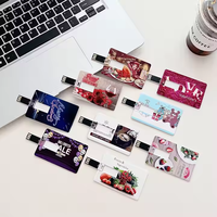 Memoria USB al por Mayor, Personalizable con Logotipo, 2GB 4GB 8GB 16GB 32GB, Unidad Flash USB con Formato de Tarjeta de Visita