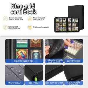 Carpeta de Cartas Coleccionables FX 9 Pocket de Cuero PU con Cremallera, Álbum de Cartas Impermeable y Libre de Ácido, con Capacidad para 360 Cartas de Juego con Carga Lateral - Product Image 6